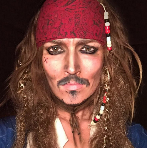 O poder da maquilhagem: Rebecca Swift como Jack Sparrow