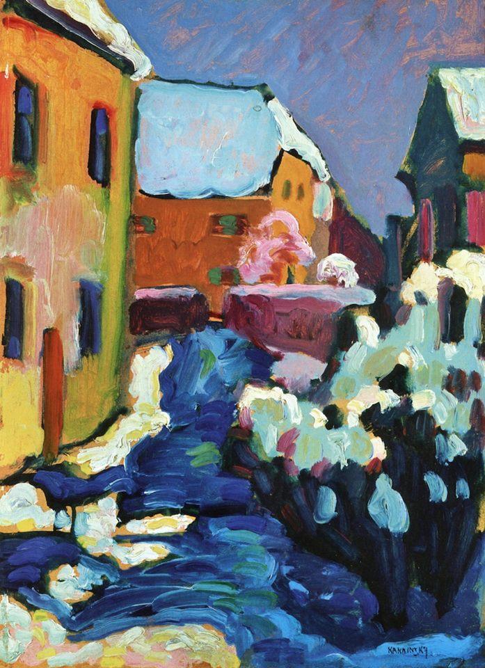 Wassily Kandinsky – “Cemitério e Presbitério de Kochel”