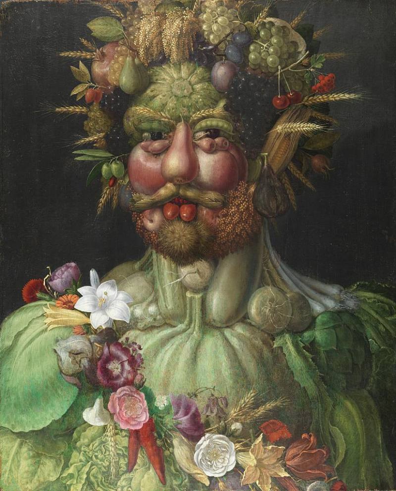 Rudolfo II, como Vertumno, por Giuseppe Arcimboldo